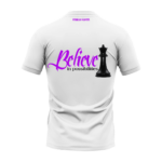 Men's White Round Neck T-Shirt - "Believe in Possibilities" Design - Image 3