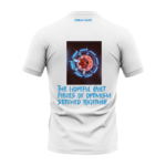 White "Hopeful Quilt" Graphic Round Neck T-shirt - Image 3