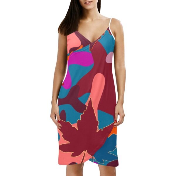 Spaghetti Strap Backless Beach Dress (D65)