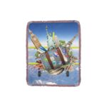 Ultra-Soft Mixed Pink Fringe Blanket 30"x40" - Image 4