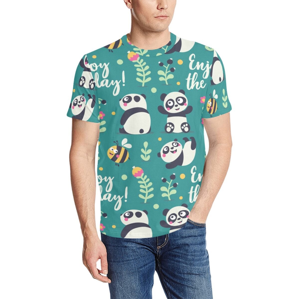 Men's All Over Print T-shirt ( T63) - Image 1