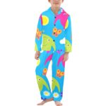 Big Boys' V-Neck Long Pajama Set (Sets 02) - Image 5