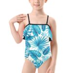 Kids' Spaghetti Strap Ruffle Swimsuit (S26) - Image 5