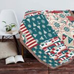 Ultra-Soft Mixed Green Fringe Blanket 30"x40" - Image 2