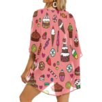 Women's Kimono Chiffon Cover Up (H51) - Image 4