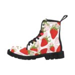 Women's Lace Up Canvas Boots (Model1203H)(Black) - Image 5