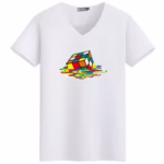 Kids Short Sleeve V Neck Tshirt - Image 5