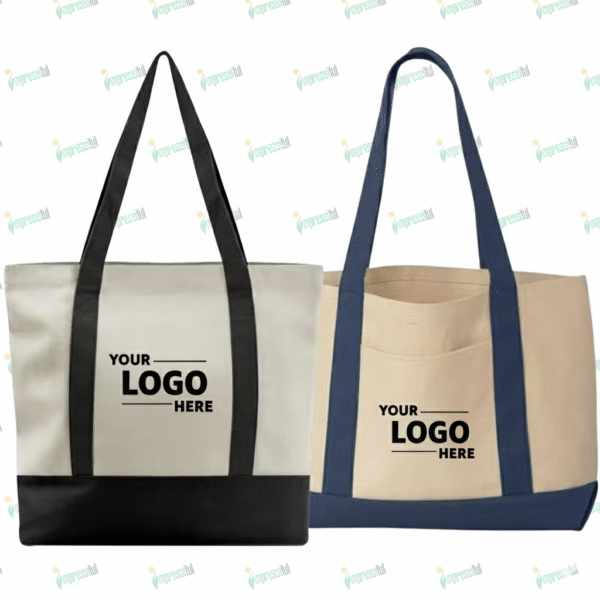 Modern Style Two-Tone Tote Bag