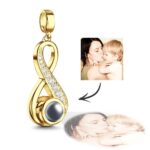 Custom Photo Projection Charm Infinite Love Pendant Gifts - Image 3