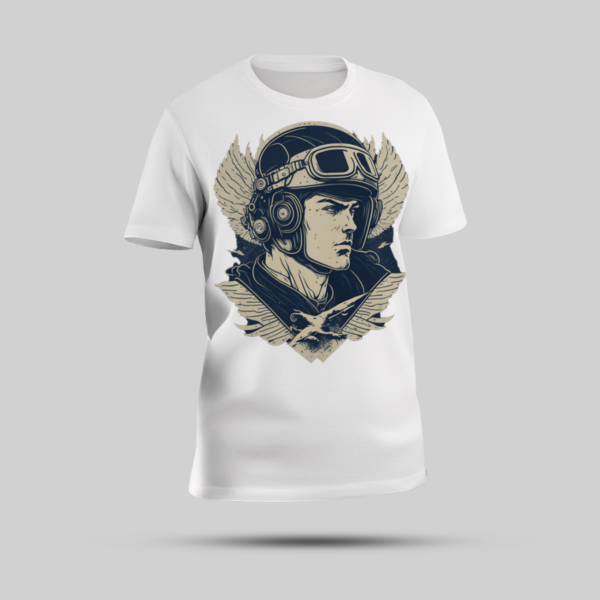Stand OUStand out with our Bold Fighter Jet Pilot T-shirt.