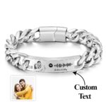 Personalized Spotify Code Bracelet with Your Photo Perfect Anniversary Gift for Him - Image 5