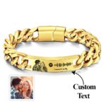 Personalized Spotify Code Bracelet with Your Photo Perfect Anniversary Gift for Him - Image 4