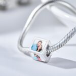 Custom Four-Sided Photo Charm Square Copper Charm Creative Gift for Women - Image 4