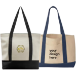 Modern Style Two-Tone Tote Bag - Image 5