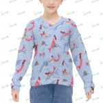 Girl's V-neck sweater