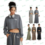 Women's Relaxed Washed Edge Crop Top