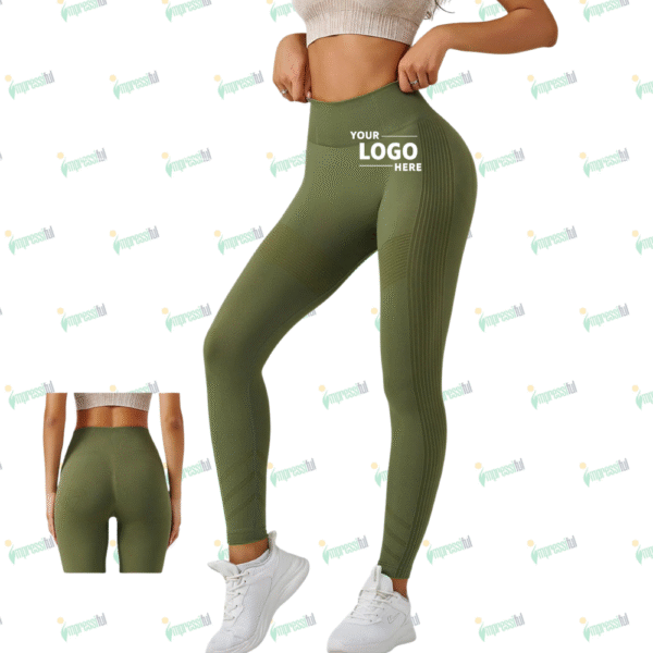 Women's Seamless Knitted Tight High Waist Sports Fitness Pants