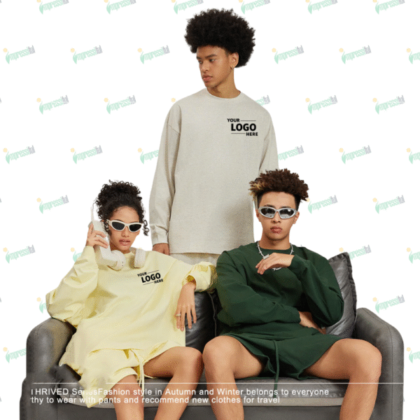 Wholesale Sweatshirt Solid Color Long Sleeve