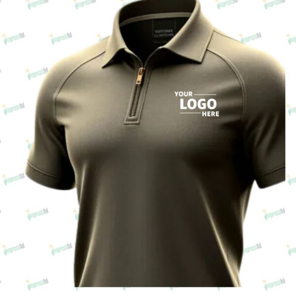 Classic Zipper Polo Shirt