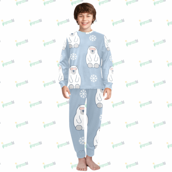 Big Boys' Crew Neck Long Pajama Set (Sets 18)