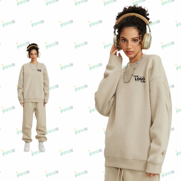 Wholesale Wear Solid Color Velvet Thickened Round Neck