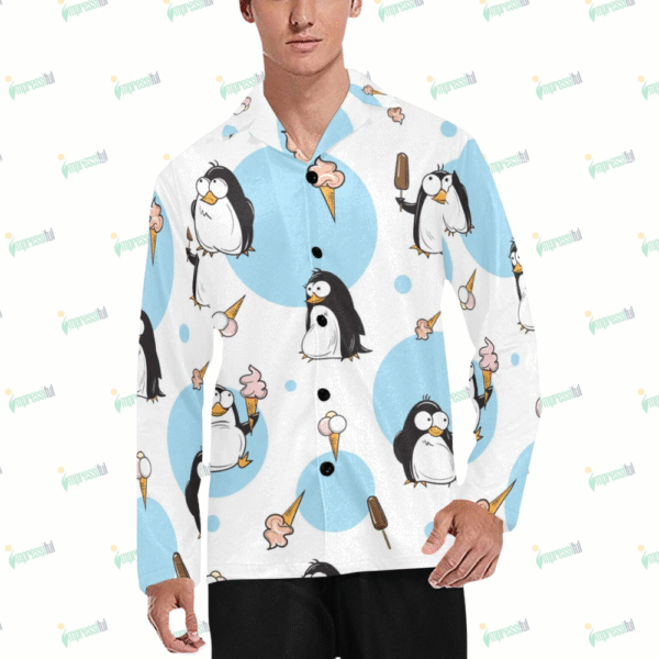 Men's V-Neck Long Pajama Set (Sets 02)