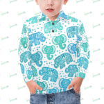 Little Boys' Long Sleeve Polo Shirt T73