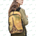 Fabric Backpack with Side Mesh Pockets (1659)