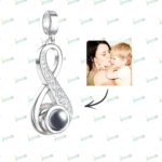 Custom Photo Projection Charm Infinite Love Pendant Gifts