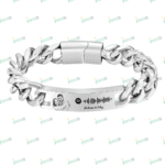 Personalized Spotify Code Bracelet with Your Photo Perfect Anniversary Gift for Him