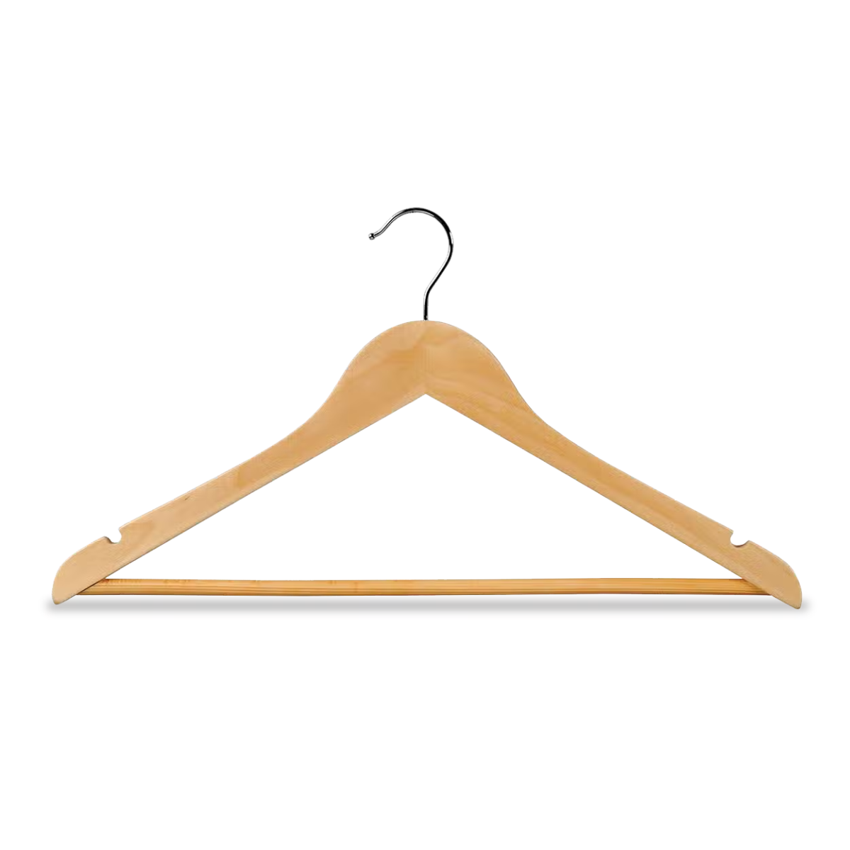 Elegant Wooden Hangers (Set of 6) – Durable & Stylish - Image 1