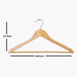 Elegant Wooden Hangers (Set of 6) – Durable & Stylish - Image 2