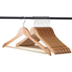 Elegant Wooden Hangers (Set of 6) – Durable & Stylish - Image 3