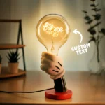 Custom Text Vintage Edison LED Filament Lamp - Image 4
