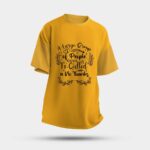 Multicolour Round Oversized T-Shirt - "A Large Group of People is Called a No Thanks" - Image 2