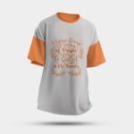 Multicolour Round Oversized T-Shirt - "A Large Group of People is Called a No Thanks" - Image 3