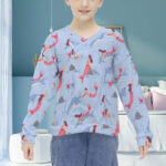 Girl's V-neck sweater - Image 2