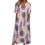 7-point sleeve dress - Image 5