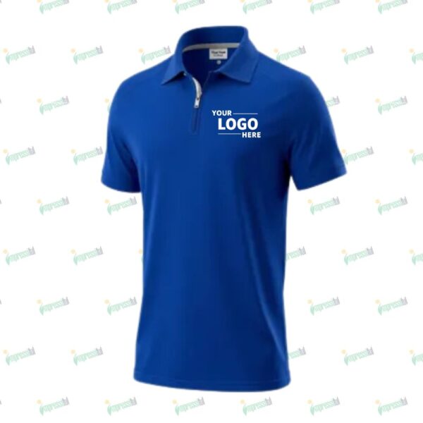 Sleek Style Zipper Polo Shirt