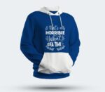 Multicolor Round Hoodie - "That's a Horrible What Idea Time" in Bold - Image 3