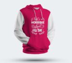 Multicolor Round Hoodie - "That's a Horrible What Idea Time" in Bold