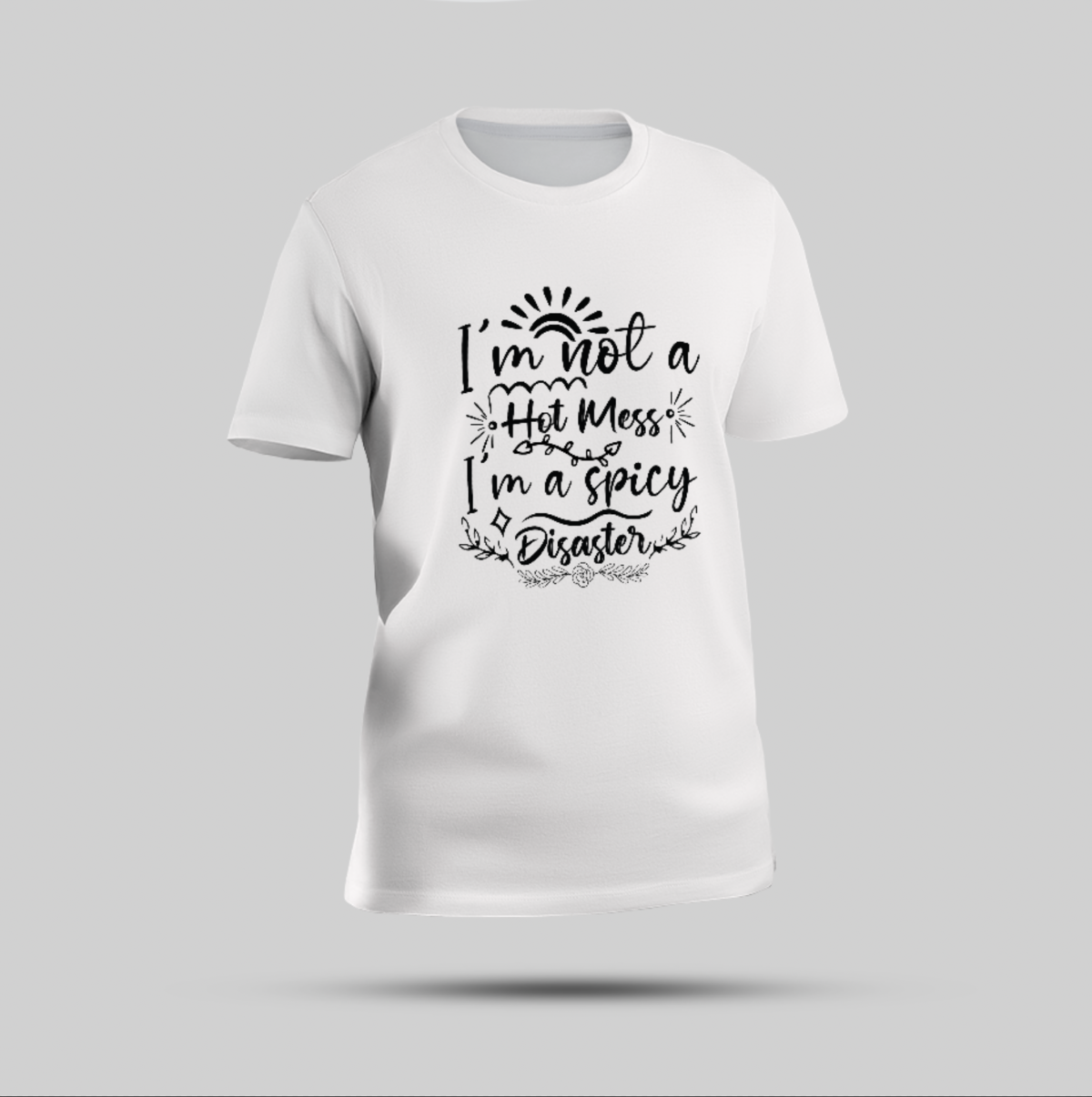 Multicolour Oversized T-Shirt – “Sorry I’m Late I Didn’t Want To Come Adult-ish” - Image 1