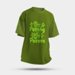Multicolour Oversized T-Shirt – "Stop Petting My Peeves"