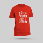 "Stop Petting My Peeves" Multicolour Round Neck T-Shirt - Image 2
