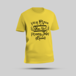 Yellow T-Shirt - "My Brain Has Too Many Tabs Open"