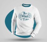 "The Answer is Nope" Multicolor Full Sleeve Hoodie - Image 2