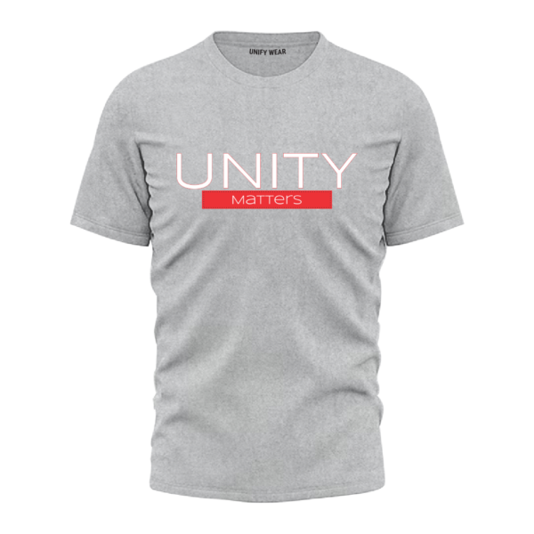 Off-White Round-Neck T-Shirt - "UNITY MATTERS"