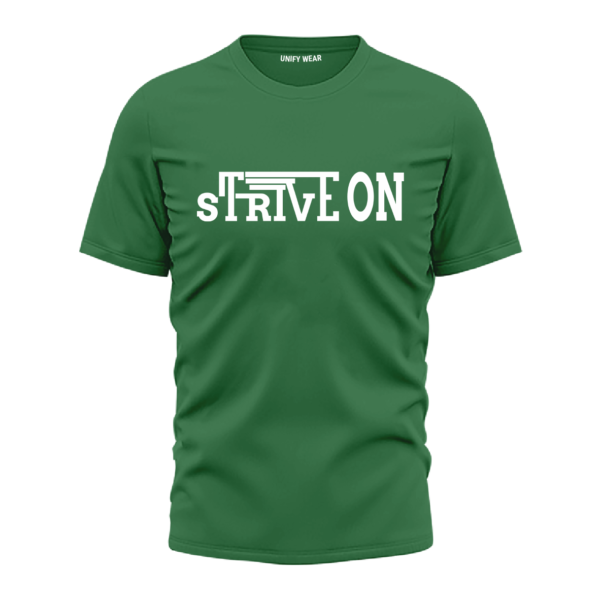 Strive On Green Round Neck T-Shirt for Men/Women
