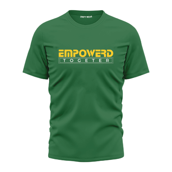 Empowered Together Green Round Neck T-Shirt