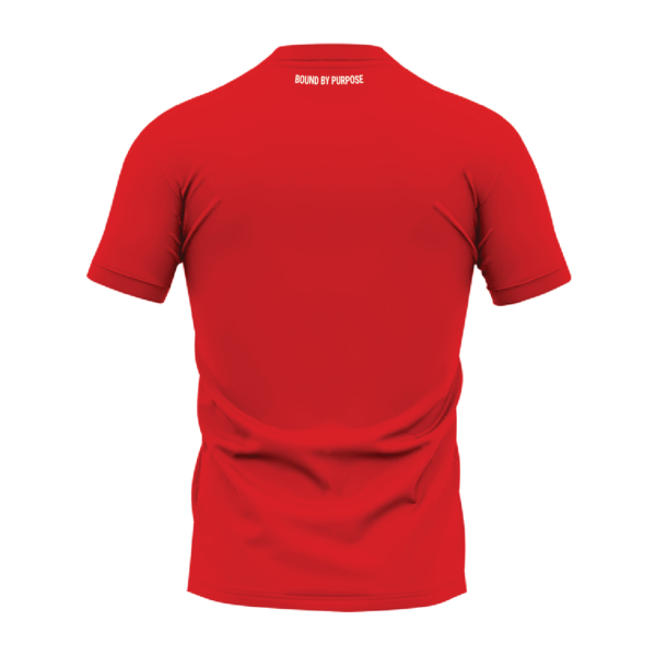 Red Round Neck T-Shirt - Support System Edition